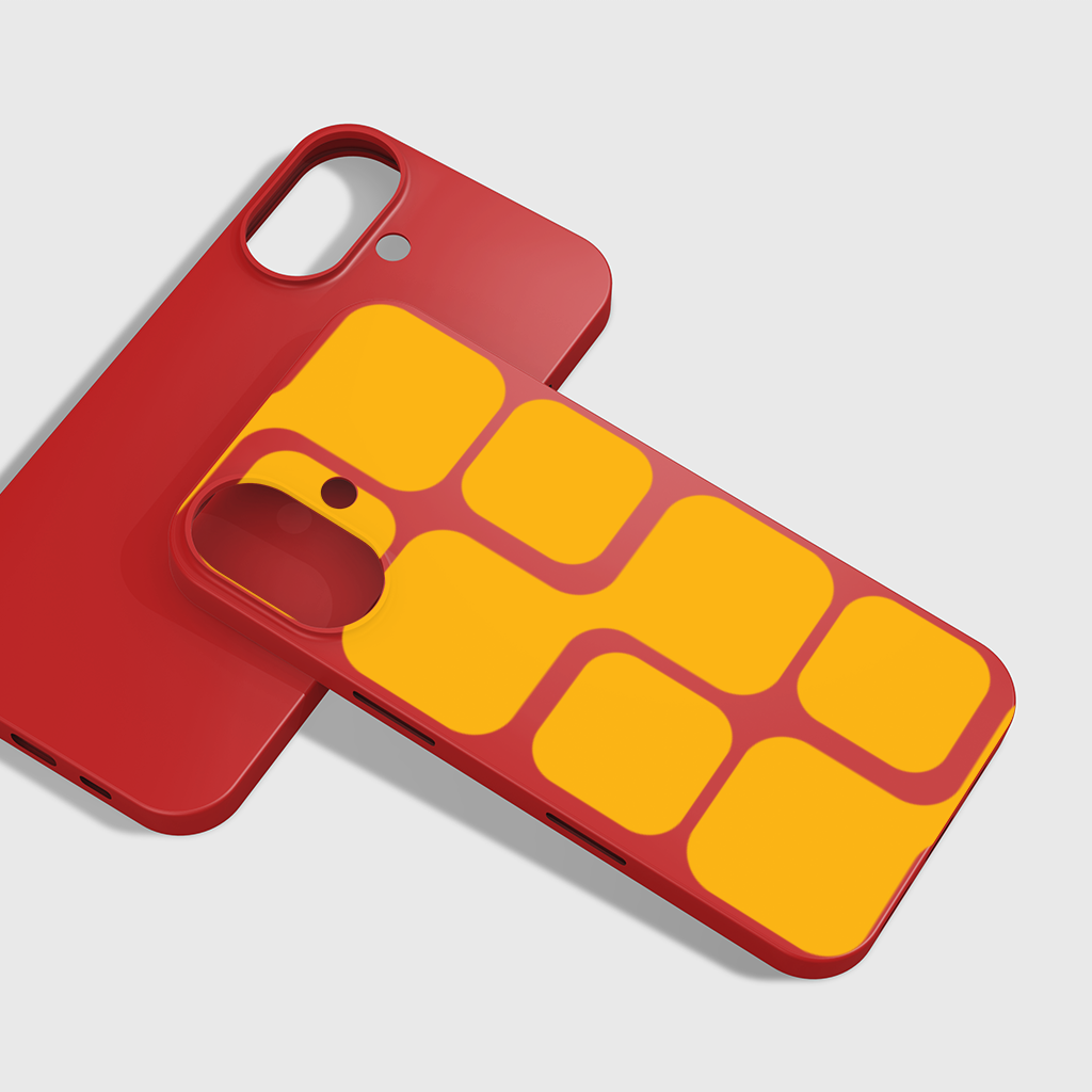 Yellow Geometric Labyrinth and Modern Abstract Pattern iPhone 16 Plus Case