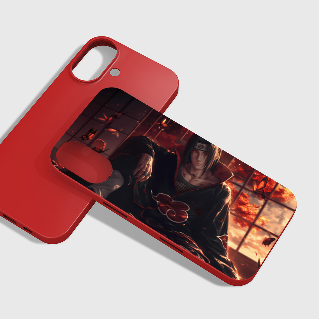 Itachi Uchiha The Crimson Sunset of Sacrifice iPhone 16 Plus Case