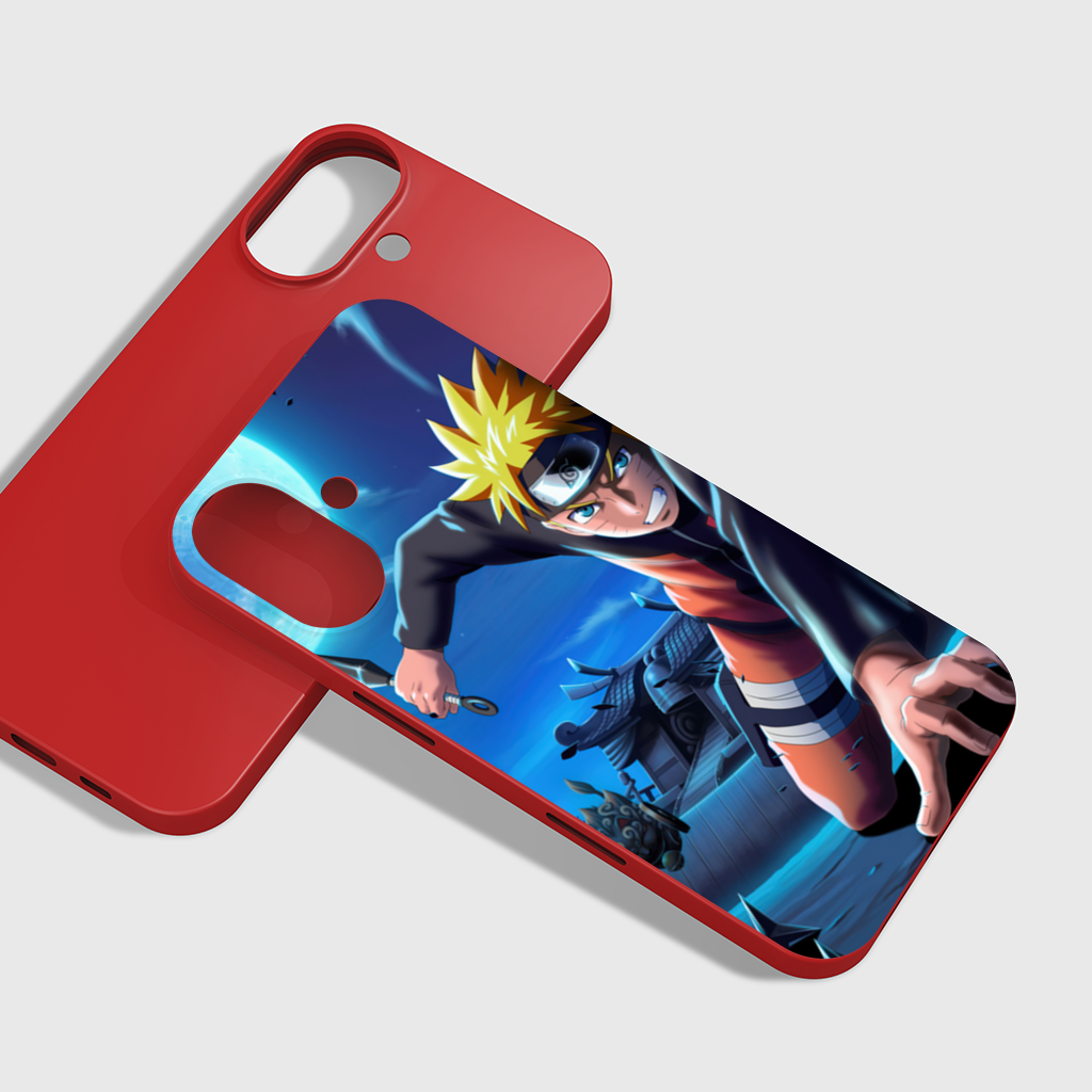 Naruto Uzumaki Ay Işığında Şinobi Saldırısı iPhone 16 Plus Kılıfı