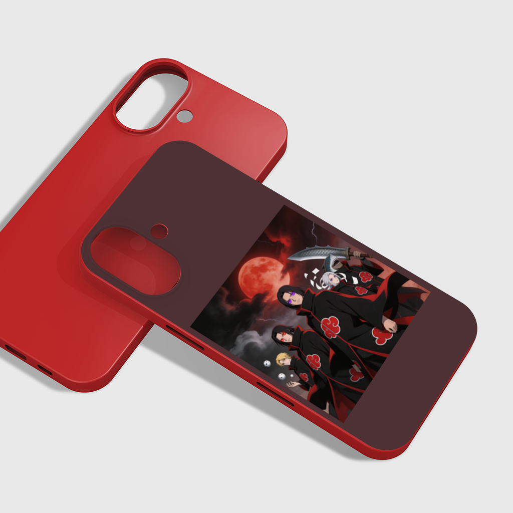 Akatsuki Members Shadows of the Red Cloud iPhone 16 Plus Case