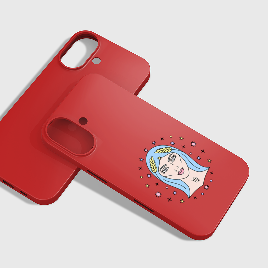 Virgo Zodiac Mystical Woman and Stars iPhone 16 Plus Case