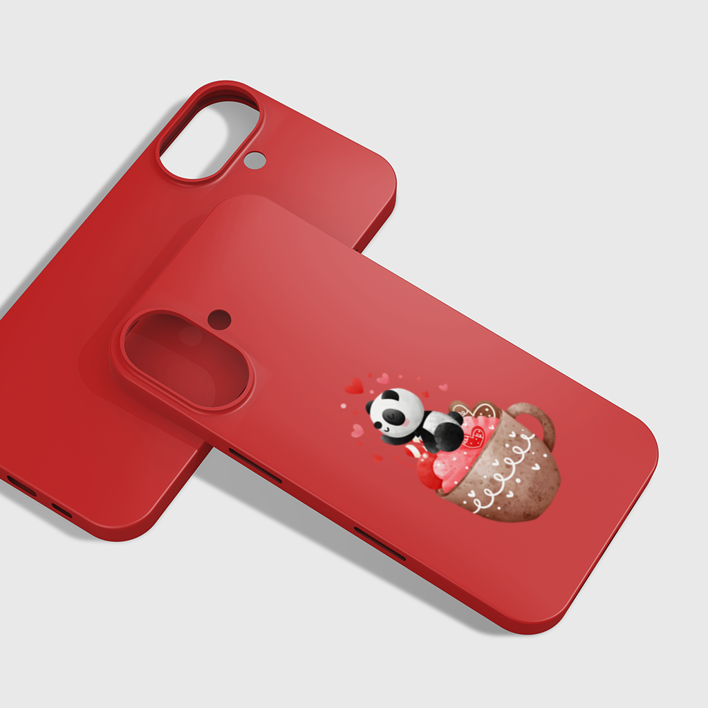 Kawaii Panda Coffee Time iPhone 16 Plus Case