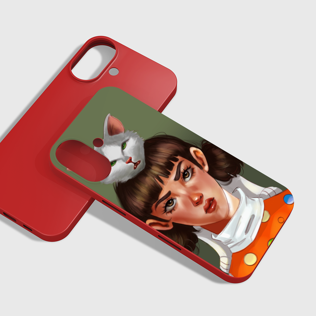 Mood Cat and I iPhone 16 Plus Case