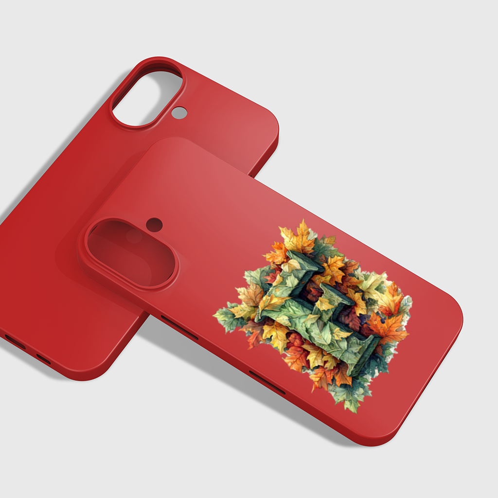 Autumn Leaf Monogram F iPhone 16 Plus Case