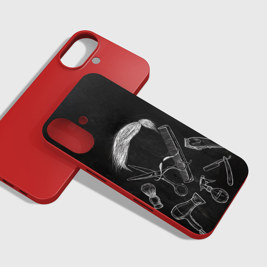 Vintage Barber Shop Tools iPhone 16 Plus Case