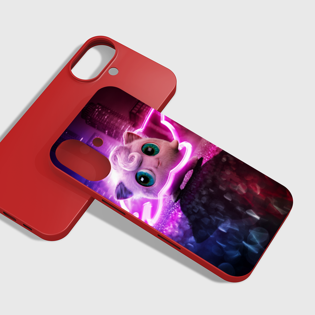 Cyberpunk Pink Fluffy Creature iPhone 16 Plus Case