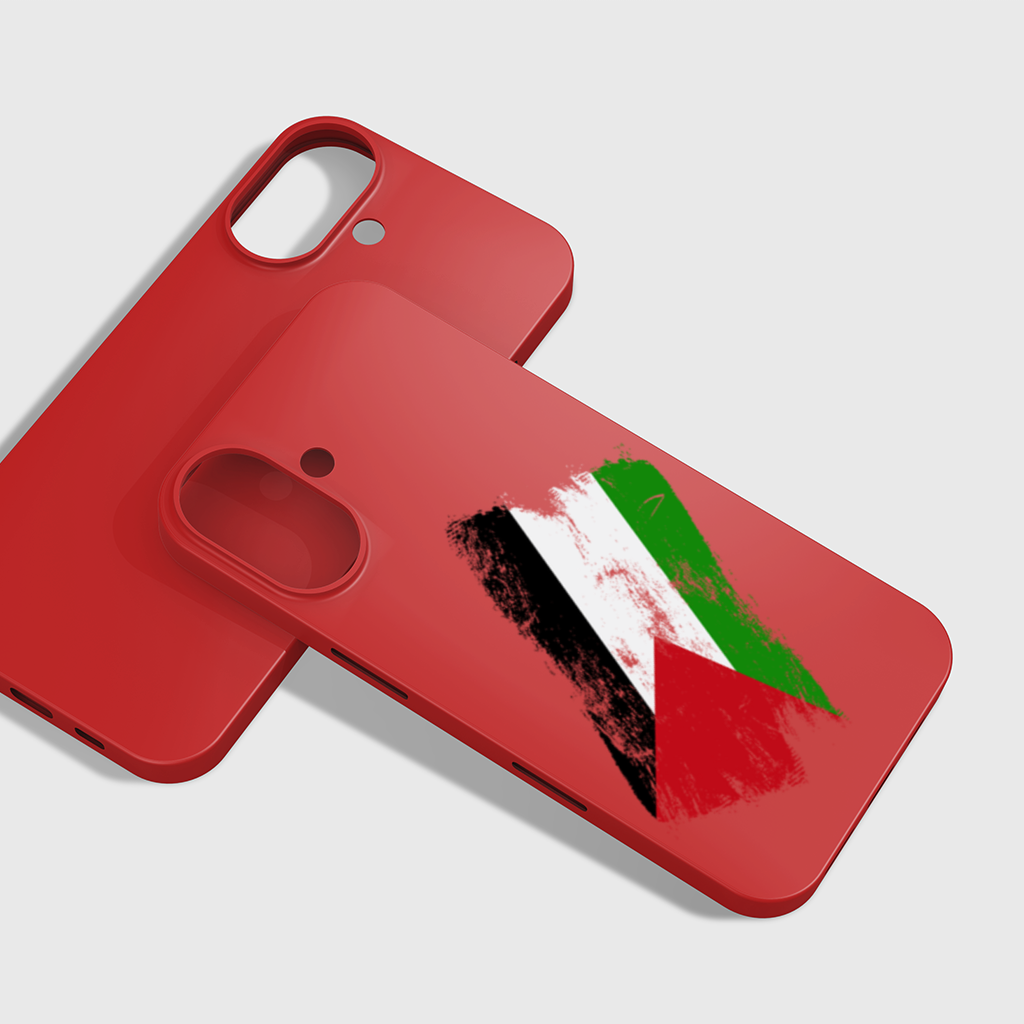 Palestine Resistance Flag Brush Stroke iPhone 16 Plus Case