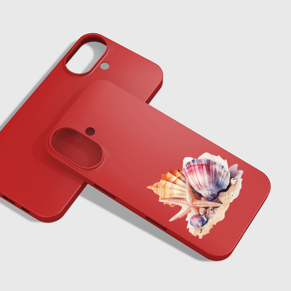 Watercolor Coastal Seashells iPhone 16 Plus Case