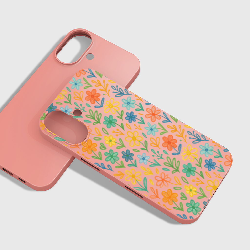 Colorful Boho Wildflowers iPhone 16 Plus Case