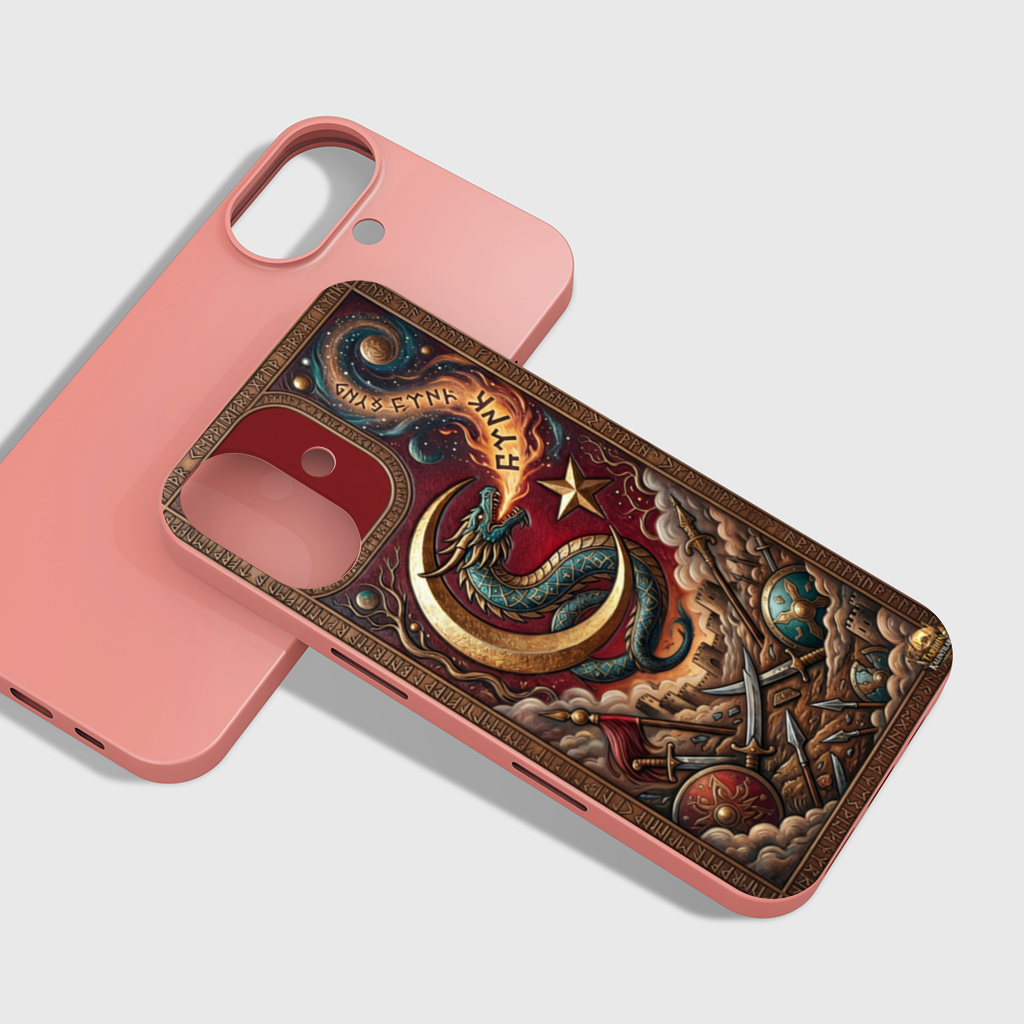 Mythical Dragon Crescent Phone Case iPhone 16 Plus Case