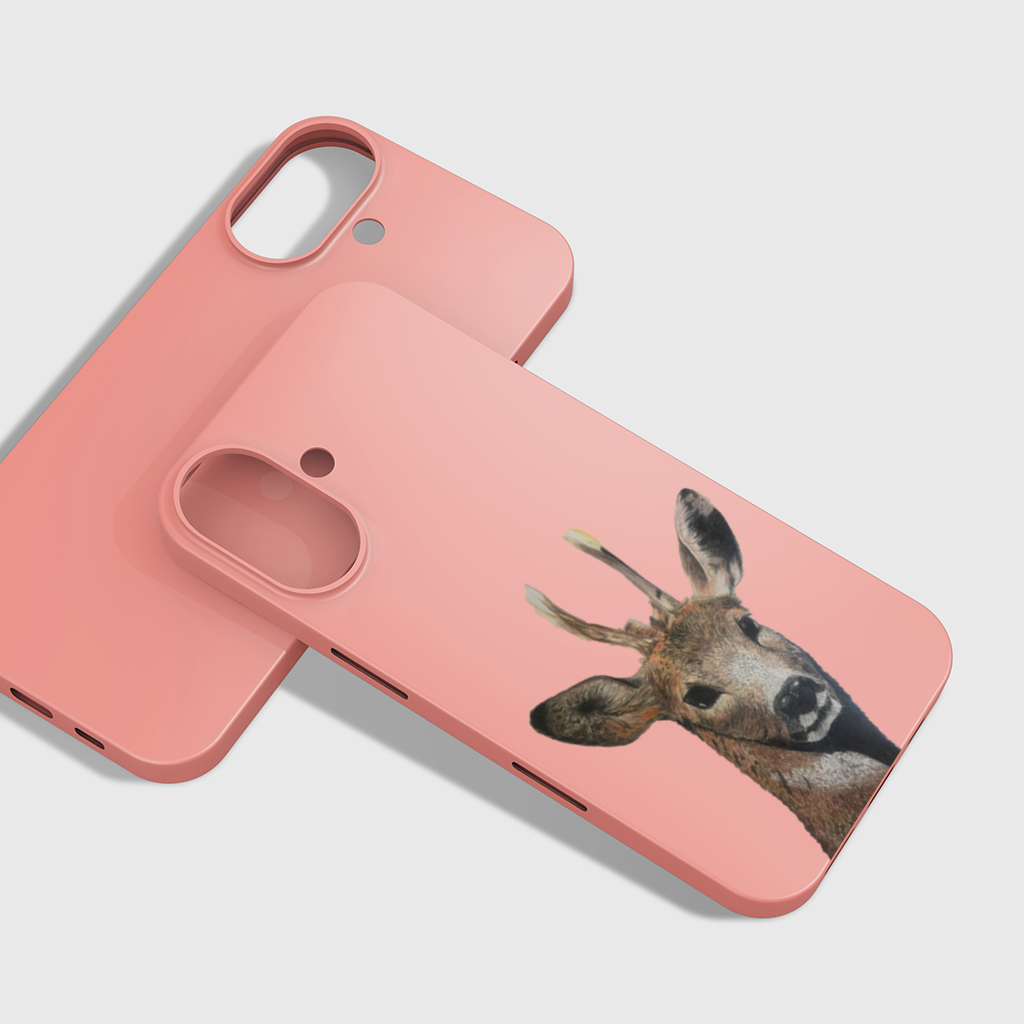 Deer colored pencil sketch iPhone 16 Plus Case