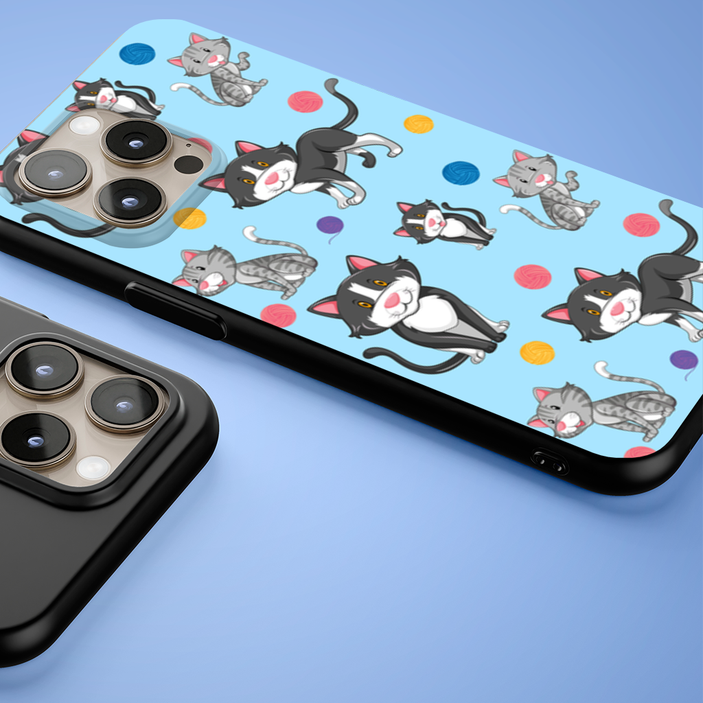 cat repeat pattern iPhone 15 Pro Max Case