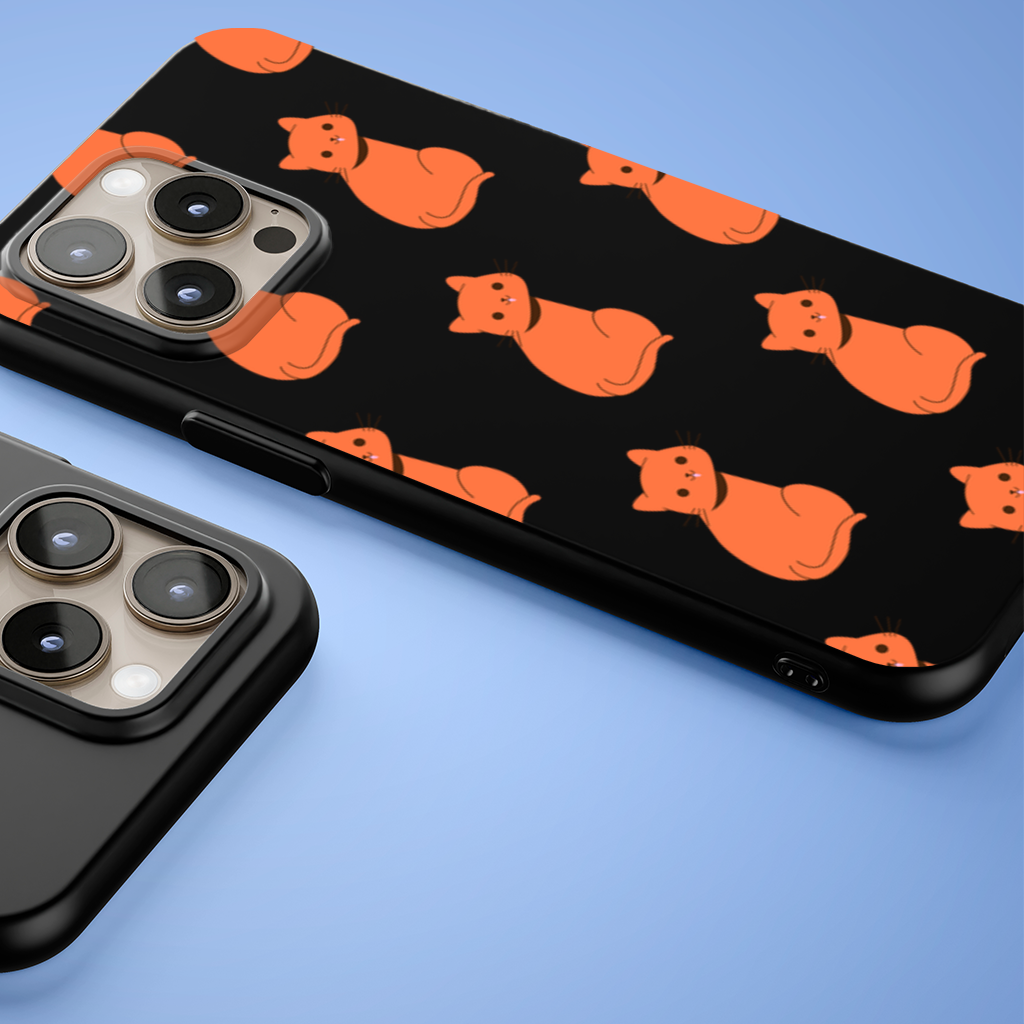 Kawaii Orange Cat Blep iPhone 15 Pro Max Case