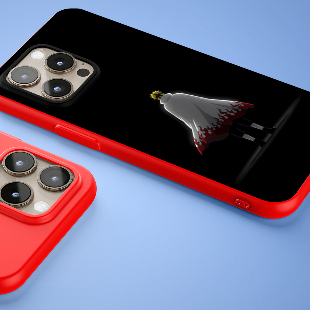 Karanlıktan Gelen Güç Naruto Uzumaki Hokage Silüeti iPhone 15 Pro Max Kılıfı