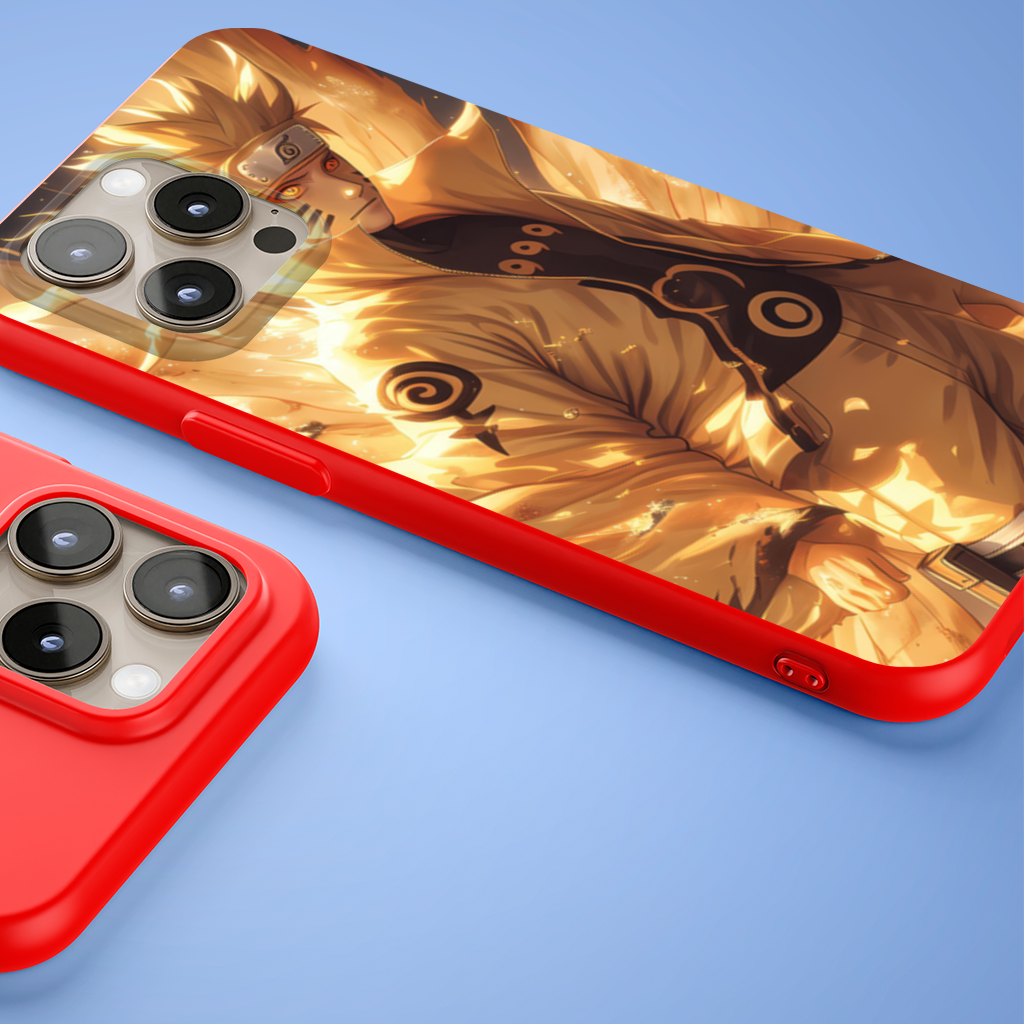 Naruto Uzumaki Kurama Chakra Mode Awakening iPhone 15 Pro Max Case