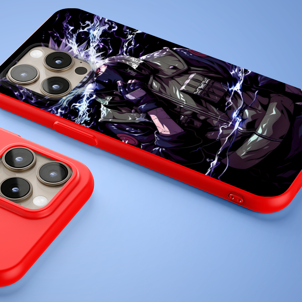 Kakashi Hatake The Surge of Purple Lightning iPhone 15 Pro Max Case