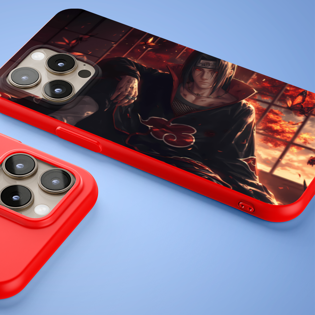 Itachi Uchiha The Crimson Sunset of Sacrifice iPhone 15 Pro Max Case