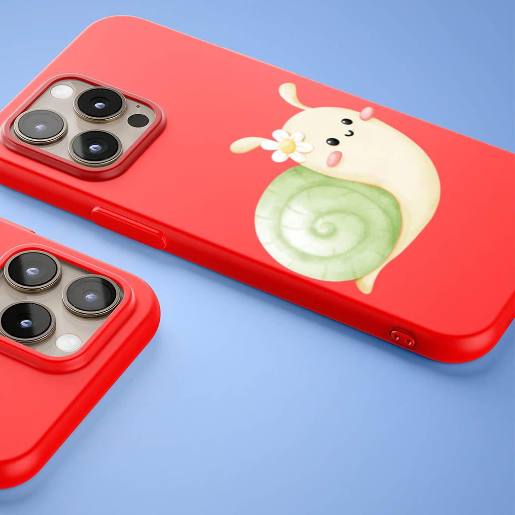 Cute Snail Illustration iPhone 15 Pro Max Case