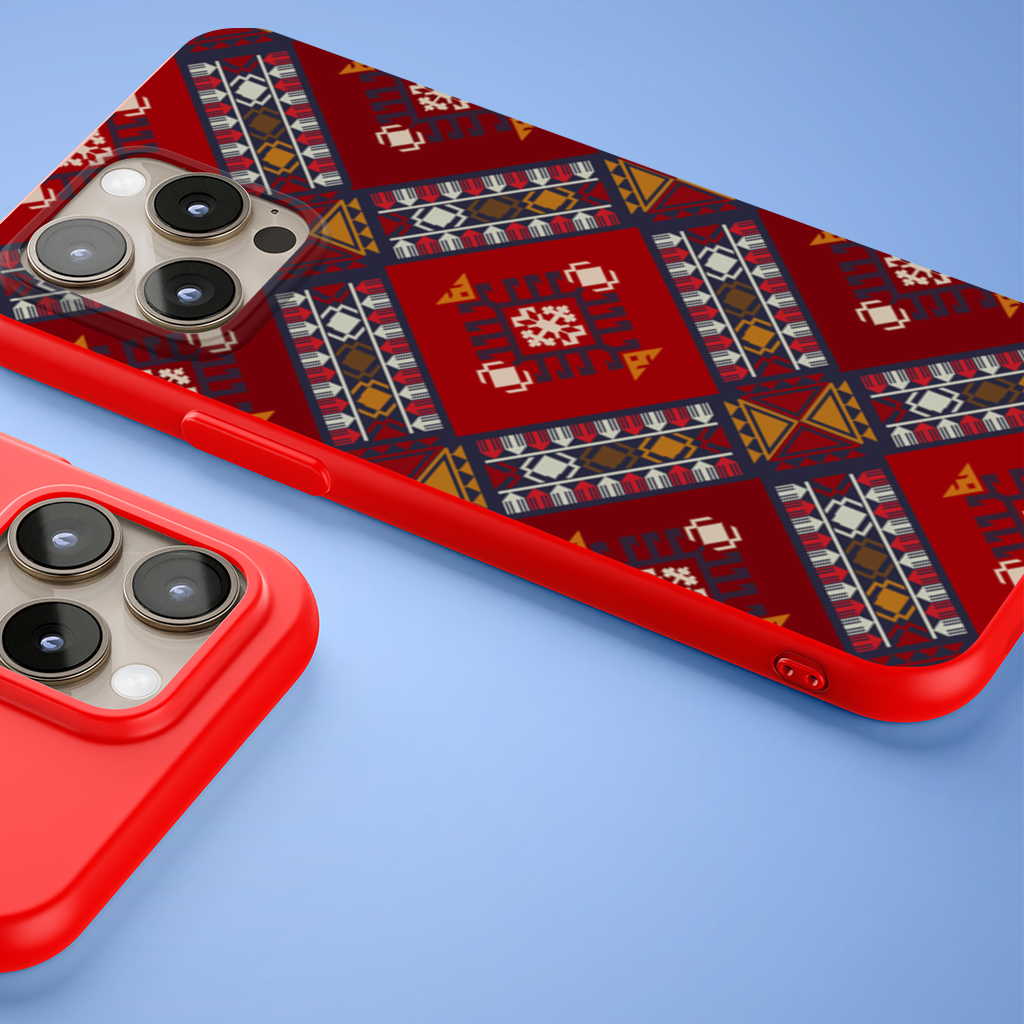 Traditional Kilim Pattern Motif iPhone 15 Pro Max Case