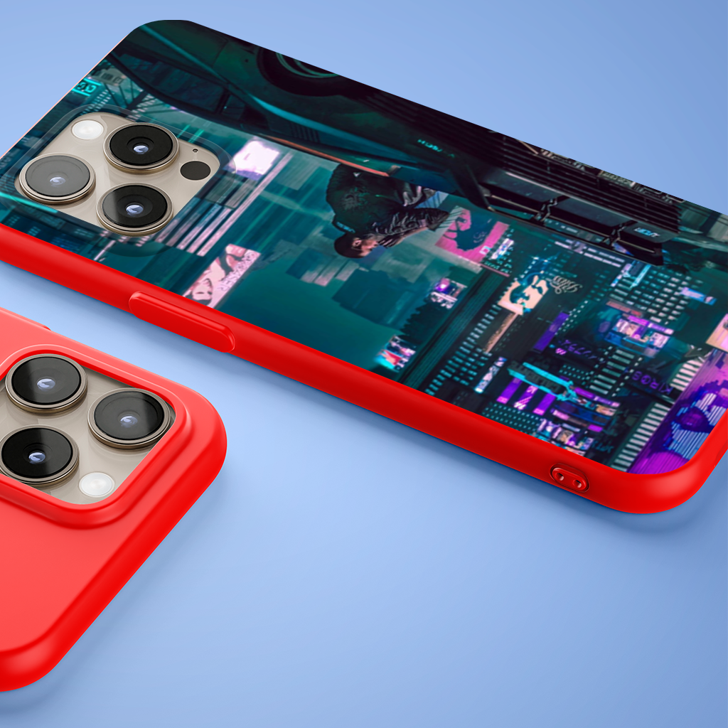 Cyberpunk Themed Customizable Gaming Design Product iPhone 15 Pro Max Case