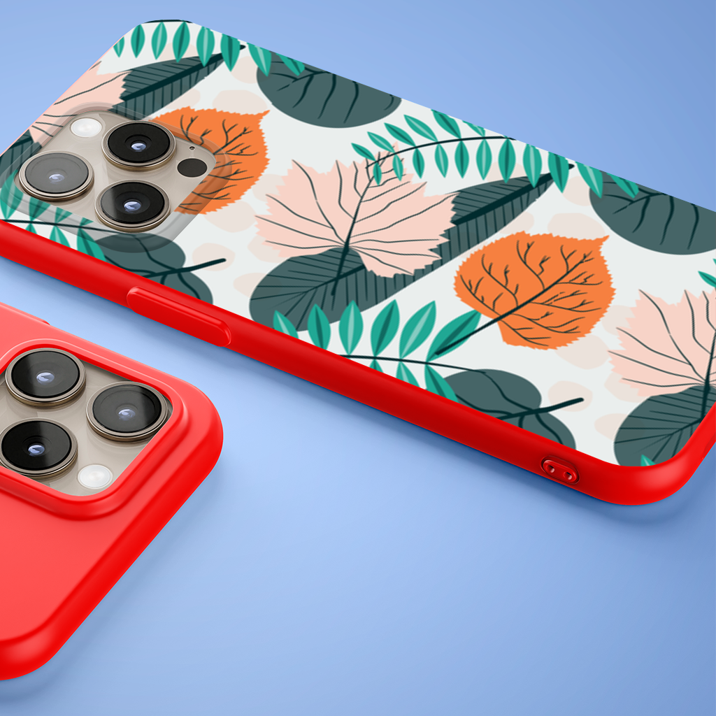 Modern Tropical Leaves iPhone 15 Pro Max Case