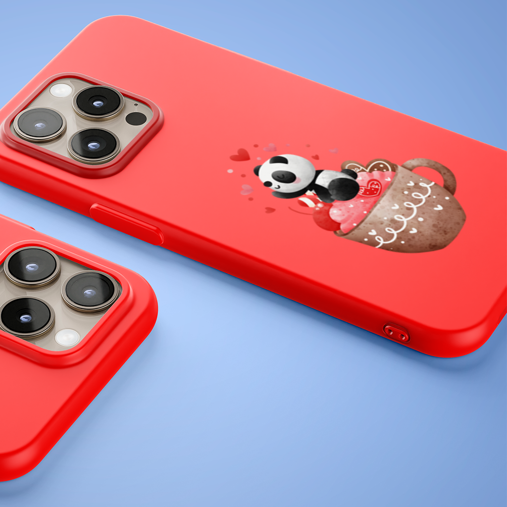 Kawaii Panda Coffee Time iPhone 15 Pro Max Case