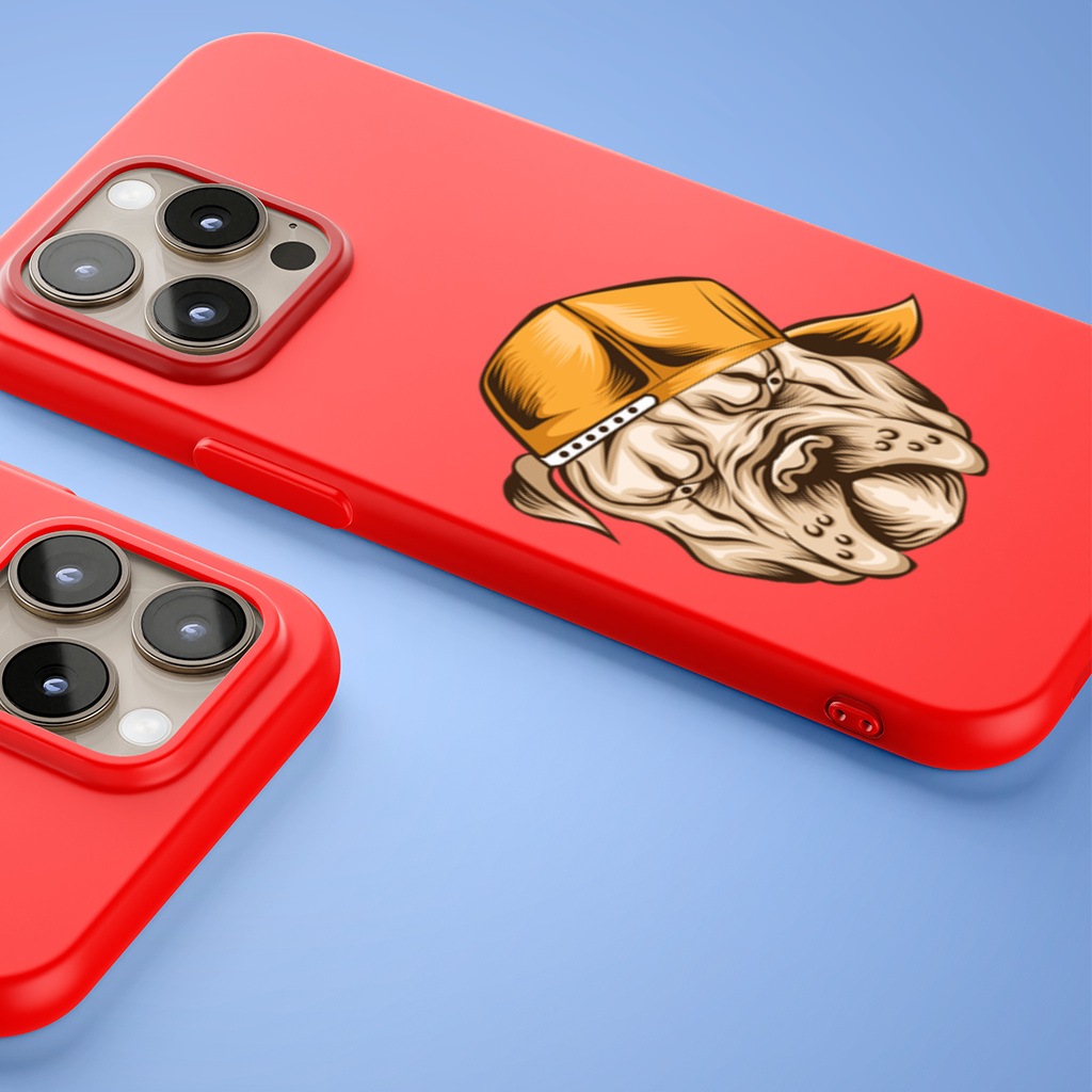 Angry Bulldog Snapback iPhone 15 Pro Max Case