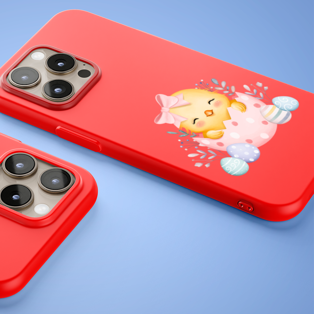 Paskalya Civcivi ve Yumurtalar iPhone 15 Pro Max Kılıfı