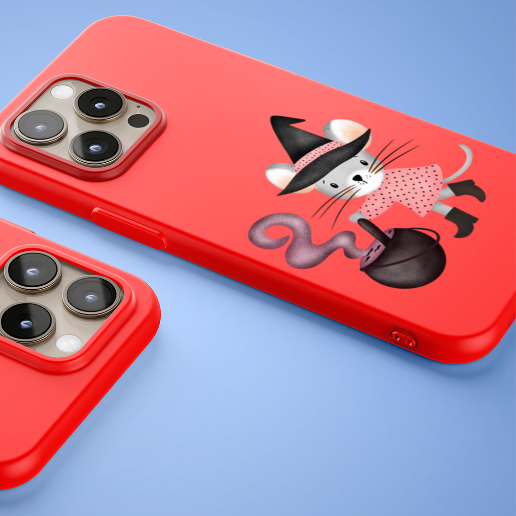 Witch Mouse with Cauldron iPhone 15 Pro Max Case