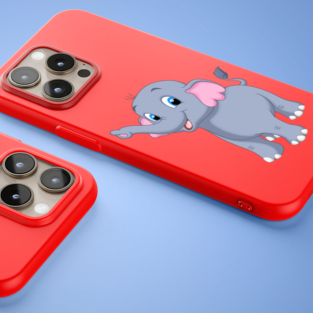 Cute Blue Elephant iPhone 15 Pro Max Case