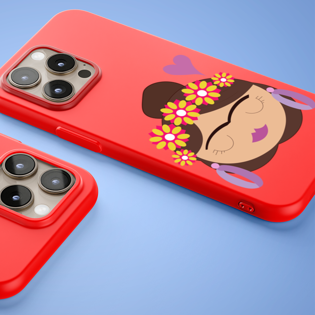 Frida Kahlo Inspired Floral Woman iPhone 15 Pro Max Case