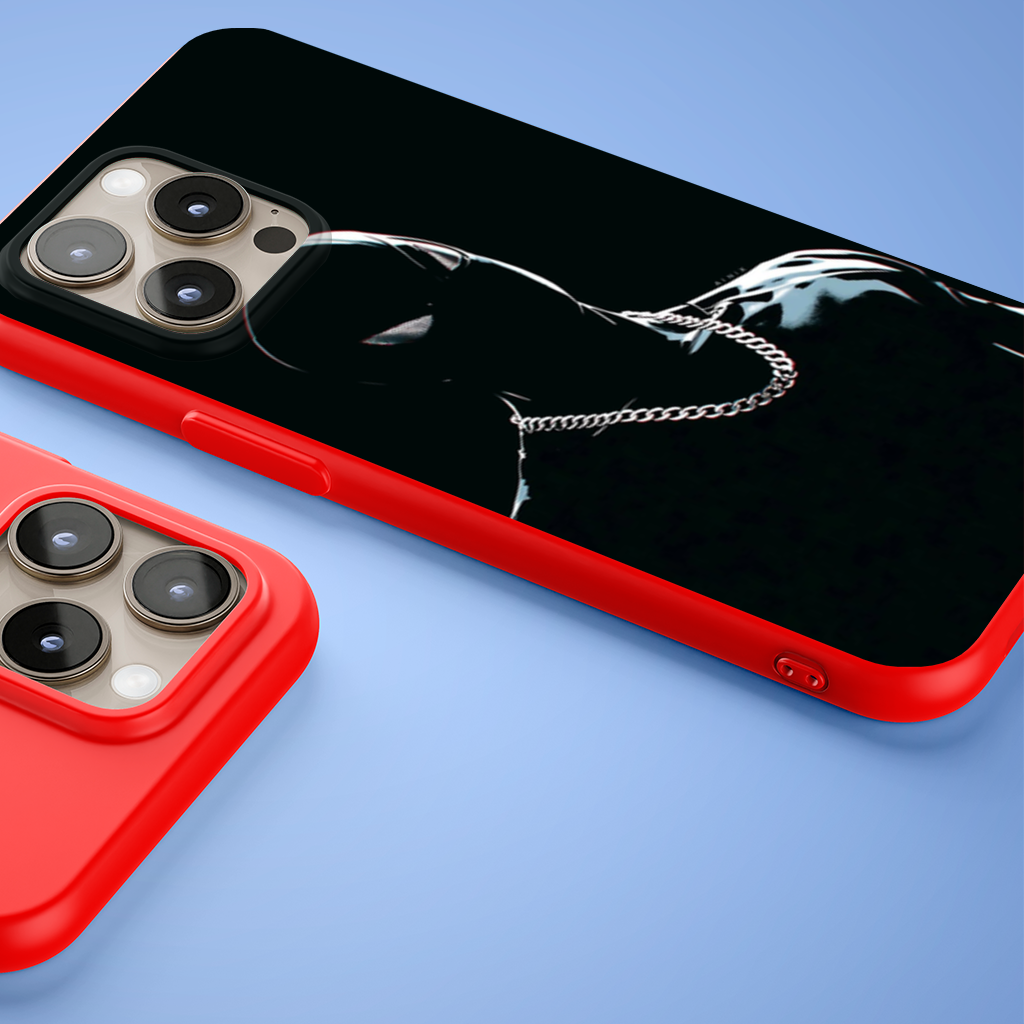 Masked Hero Silver Chain iPhone 15 Pro Max Case