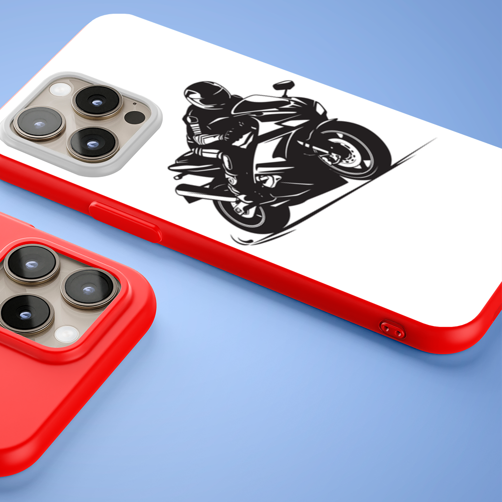 Sportbike Rider Leaning in Corner iPhone 15 Pro Max Case