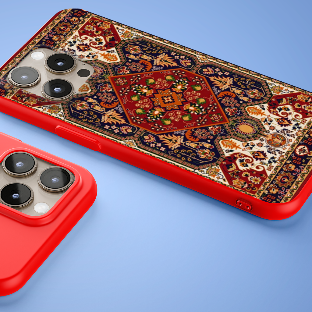 Antique Ethnic Tribal Floral iPhone 15 Pro Max Case