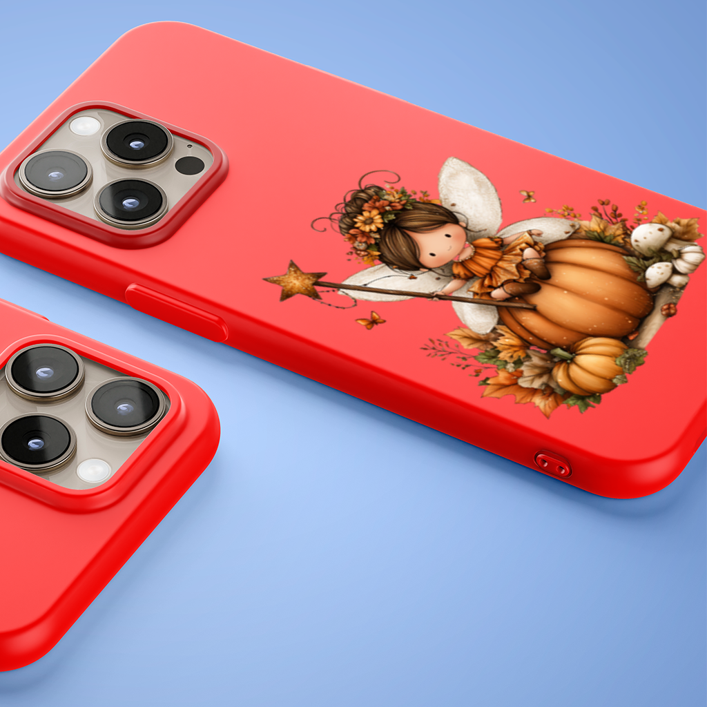 Whimsical Autumn Pumpkin Fairy iPhone 15 Pro Max Case