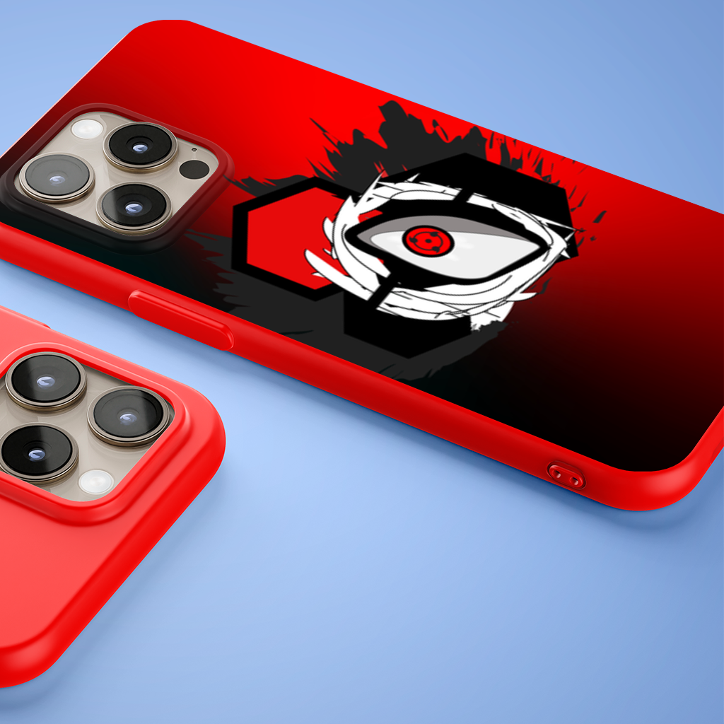Mystic Red Eye Hexagon iPhone 15 Pro Max Case