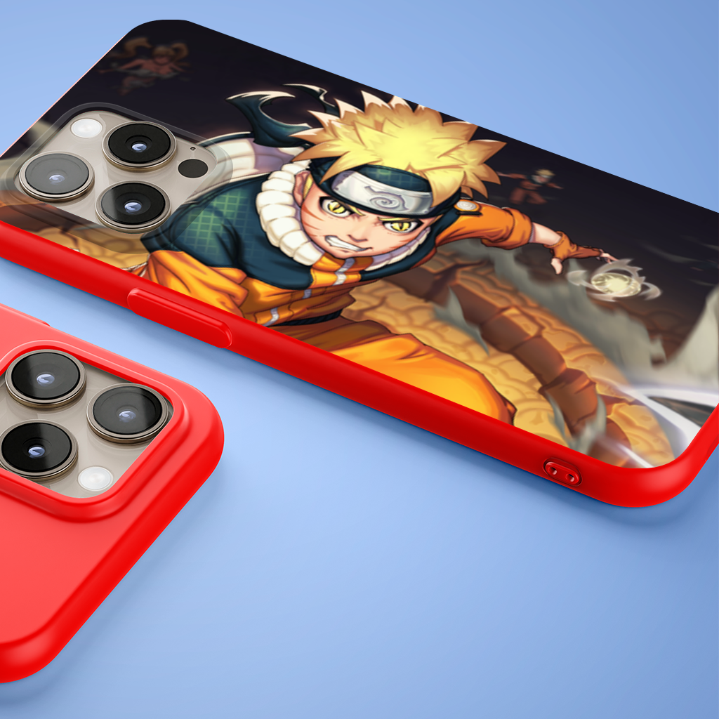 Golden Energy Fighter in Orange Jumpsuit iPhone 15 Pro Max Case