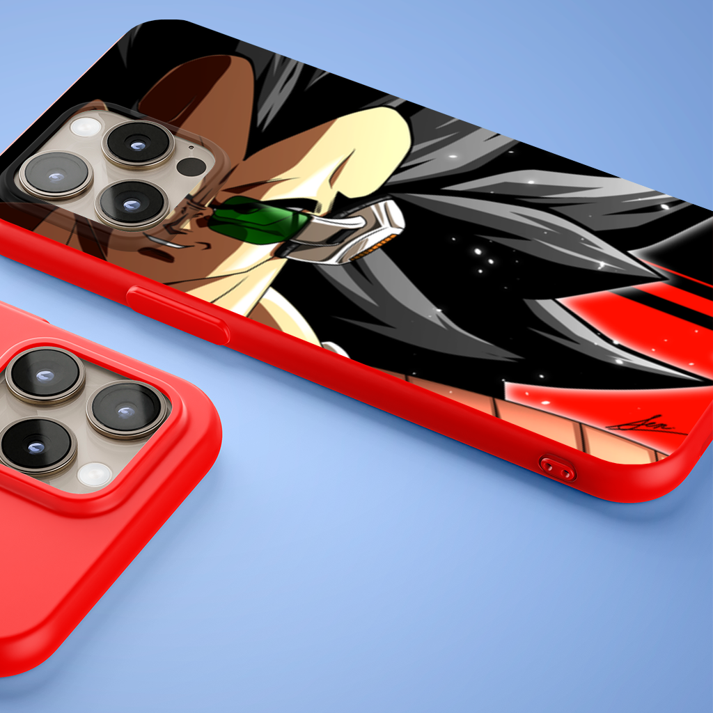 Red Eyed Armored Space Warrior iPhone 15 Pro Max Case