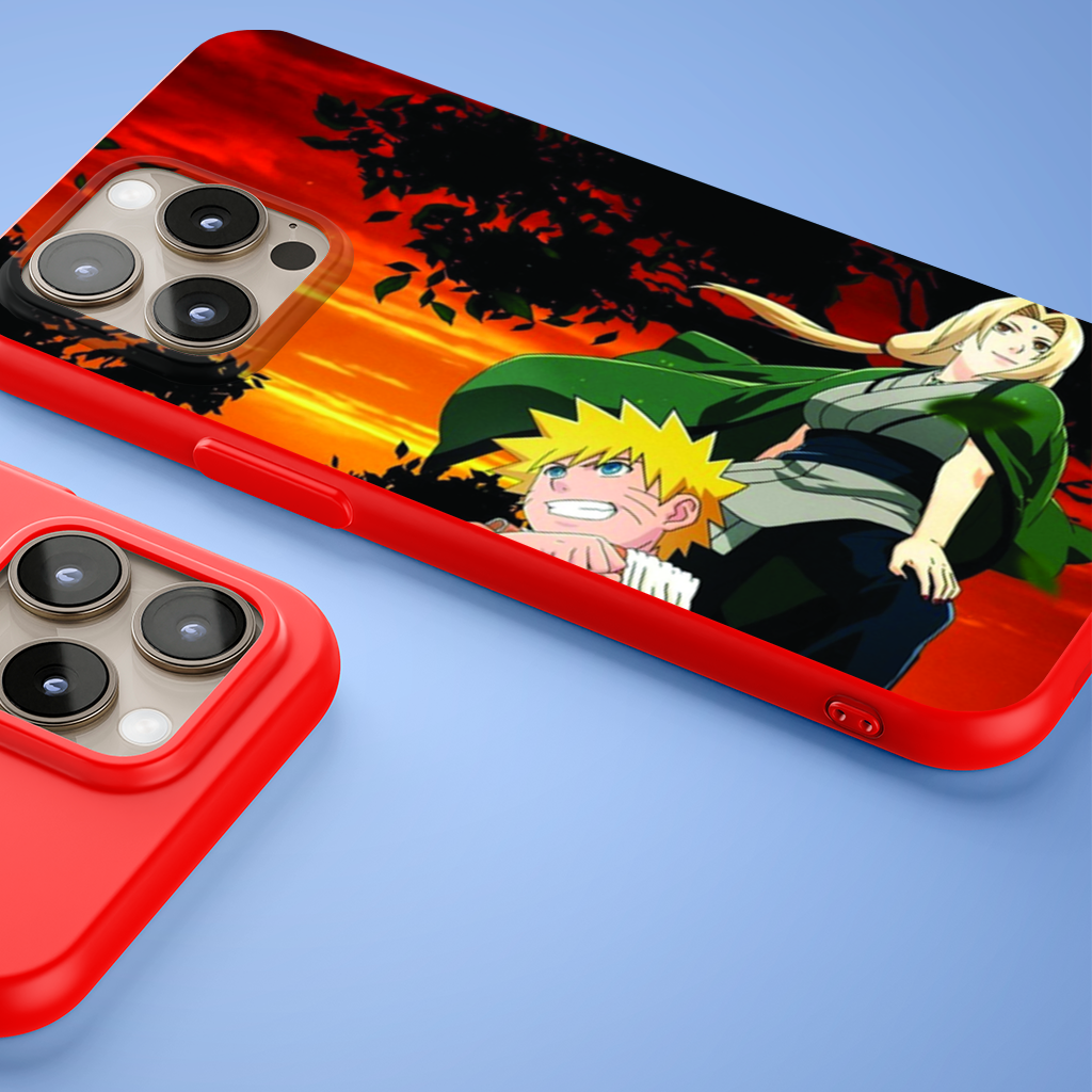 Orange Jacket Warrior Red Sunset iPhone 15 Pro Max Case