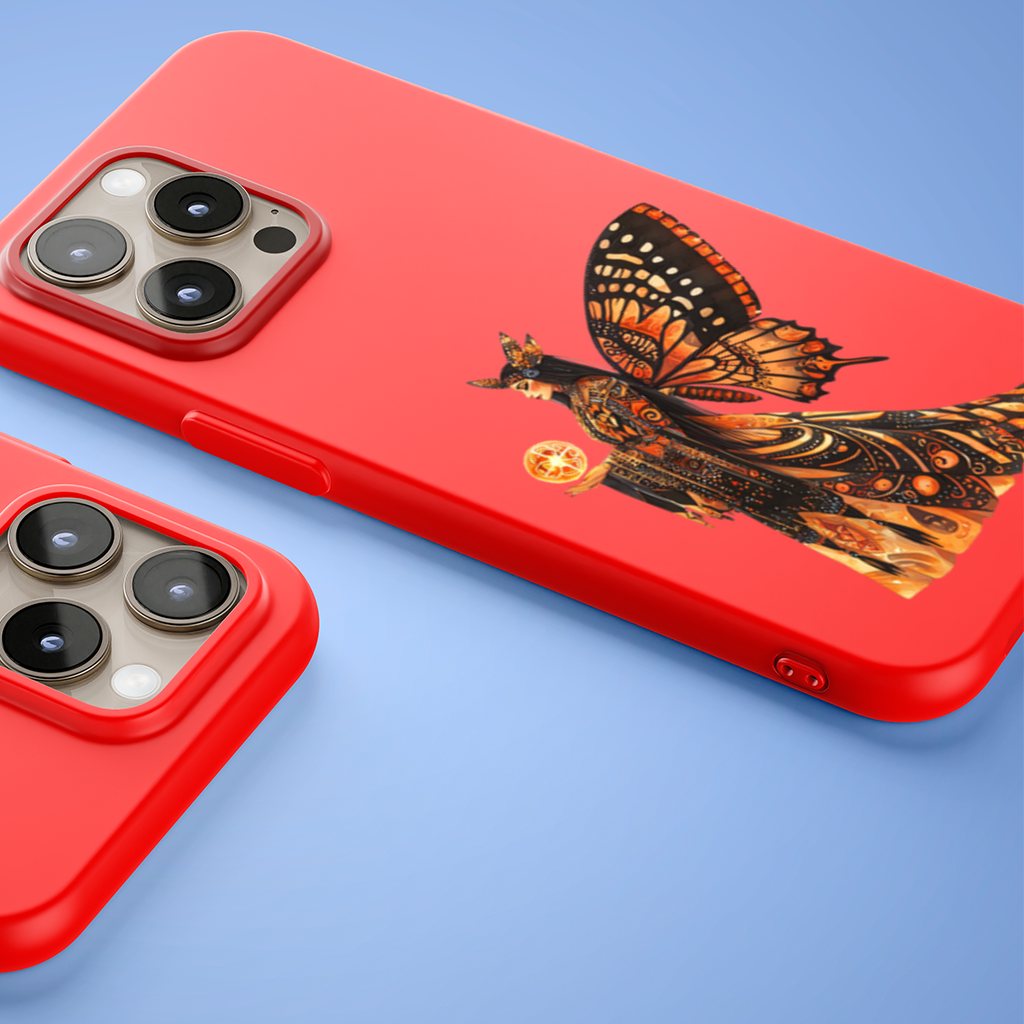 Monarch Butterfly Winged Goddess iPhone 15 Pro Max Case