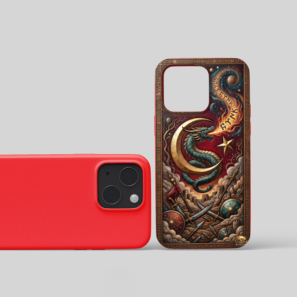 Mythical Dragon Crescent Phone Case iPhone 15 Plus Case