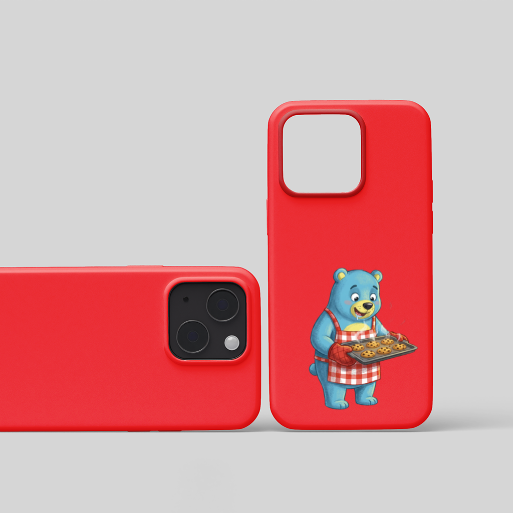 Blue Bear Pooli-Bakery-Cartoon character iPhone 15 Plus Case