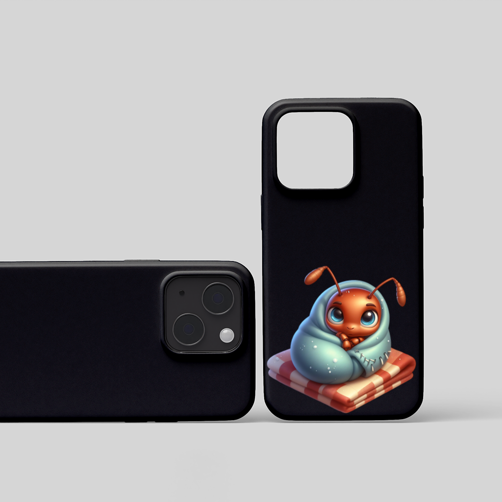 Kawaii Baby Ant Wrapped in Blanket iPhone 15 Plus Case