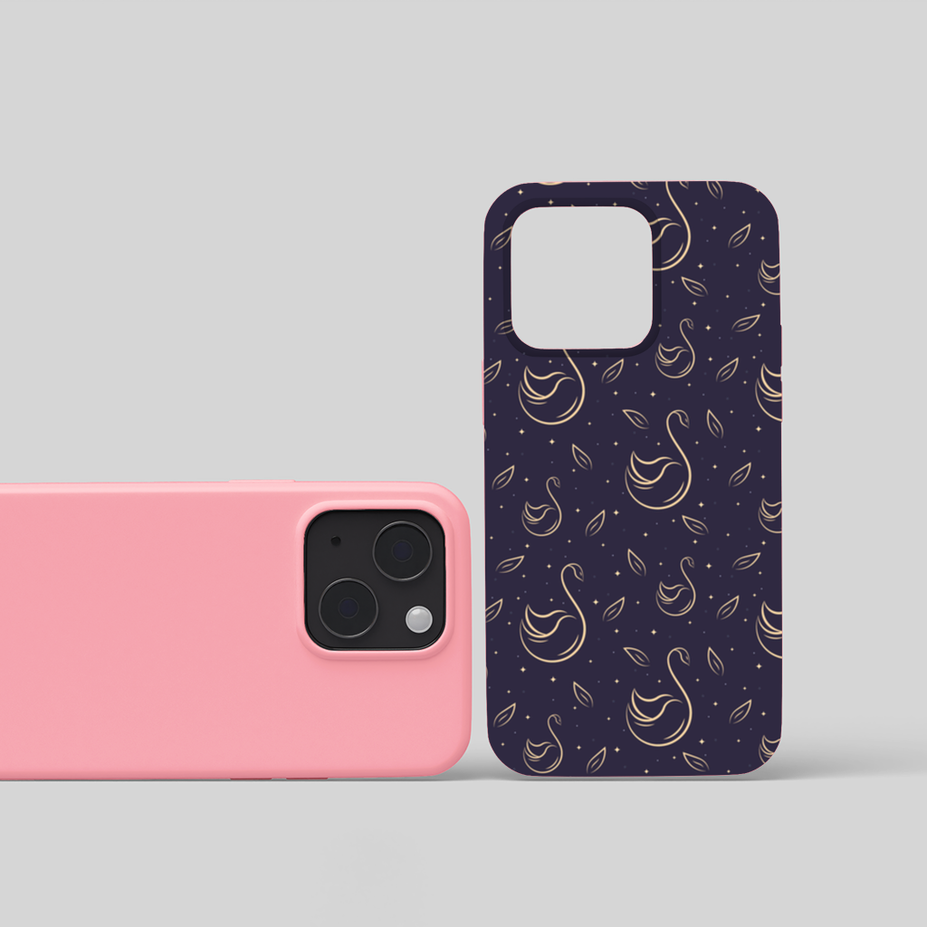 kuğu pattern deseni iPhone 15 Plus Case
