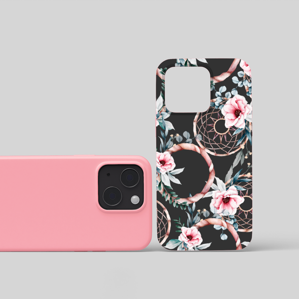 Boho Floral Dreamcatcher Pattern iPhone 15 Plus Case