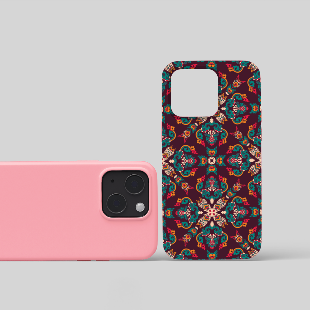 Colorful Ottoman Inspired Mandala Pattern iPhone 15 Plus Case