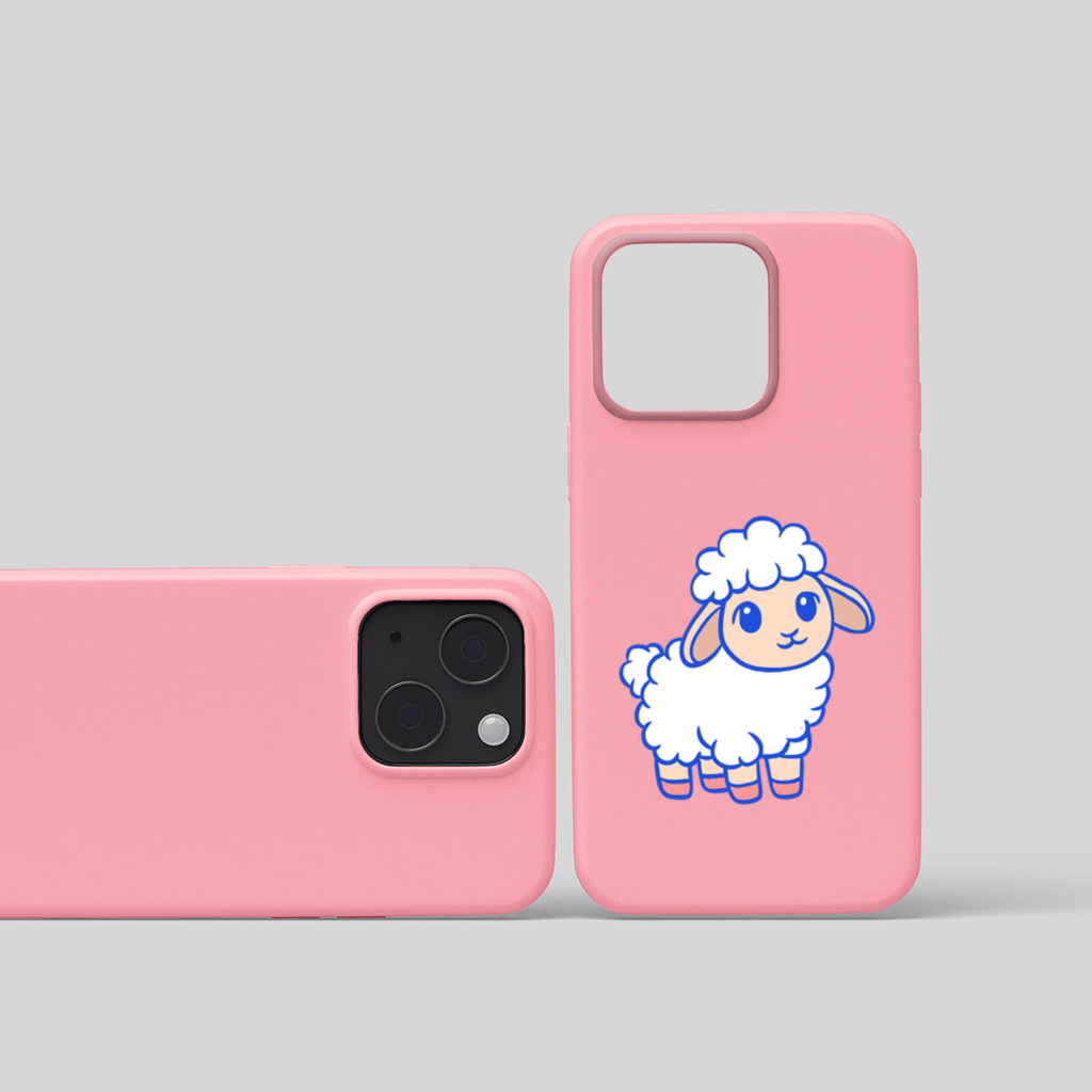 Cute Kawaii Lamb iPhone 15 Plus Case