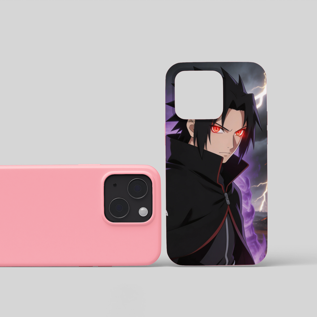 Sasuke Eternal Mangekyo Power Rise iPhone 15 Plus Case