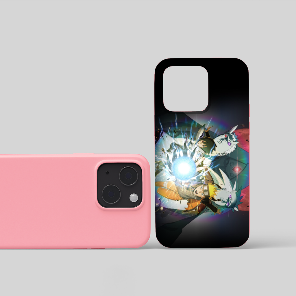 Naruto Sasuke Ultimate Rasengan Chidori Clash iPhone 15 Plus Case