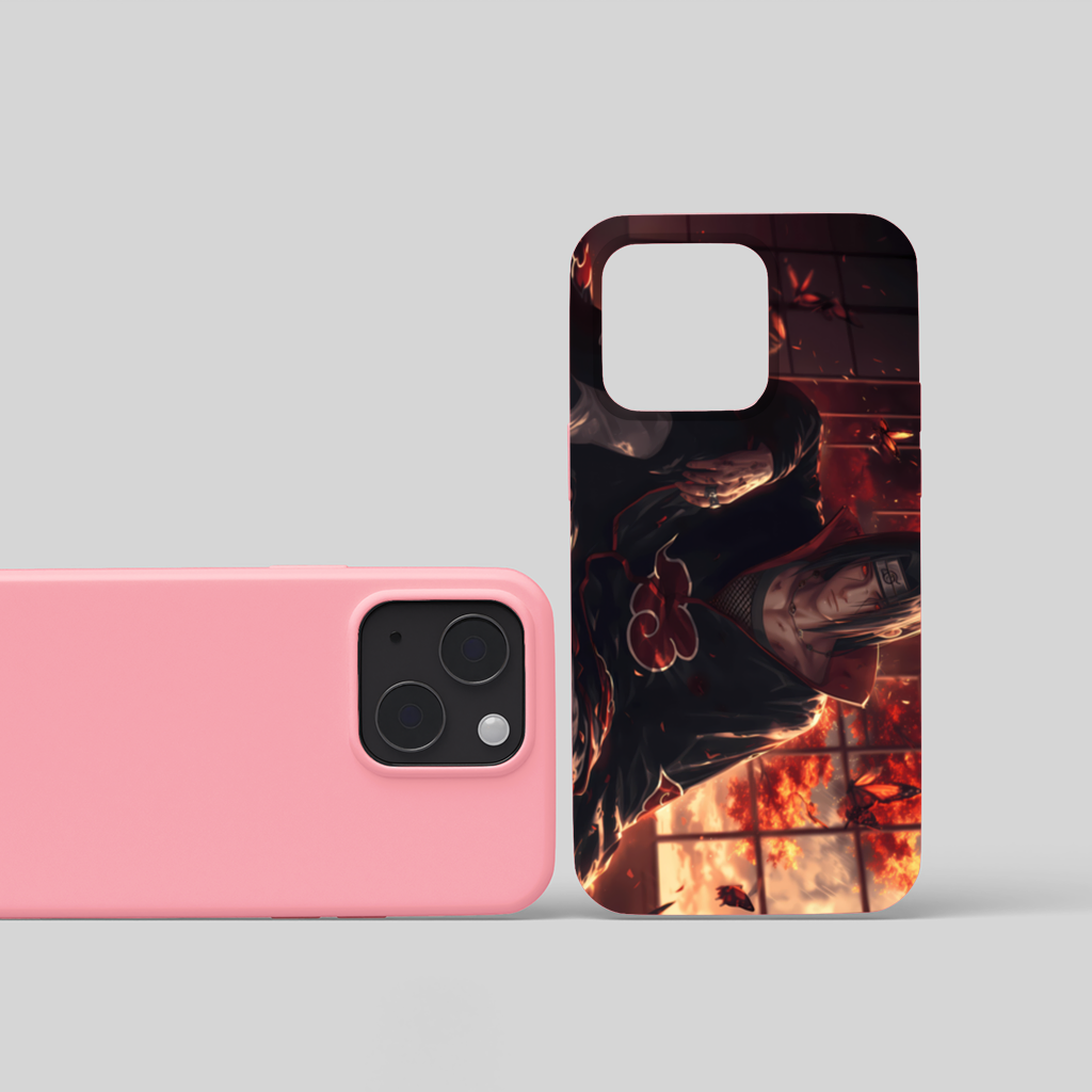 Itachi Uchiha The Crimson Sunset of Sacrifice iPhone 15 Plus Case